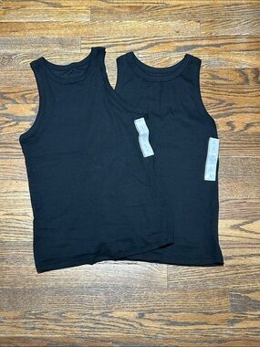 Classic Black Tank Top - Pack of 2
